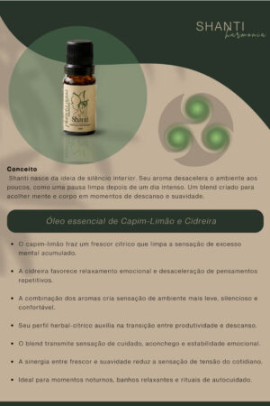shanti essência de canto da cidreira
